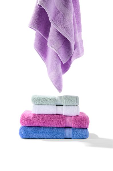 handdoeken - zware kwaliteit felblauw handdoek 70 x 140 - 5250386 - HEMA